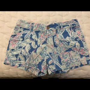 Lilly Pulitzer sz12 Into the Deep Bay Blue Callahan Short
